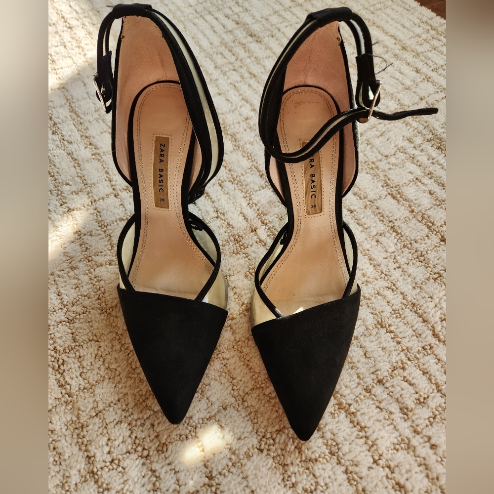 Shoes, Zara Stilleto with ankle strap